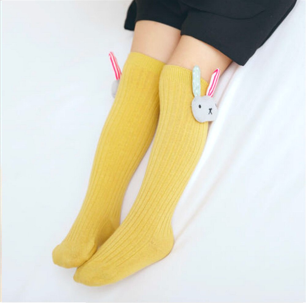 Pudcoco Brand Kids Baby Girl Pantyhose Knee High Stocking Rabbit Solid Cotton Tights for Girls Toddler Bebe Leg Warm Stockings
