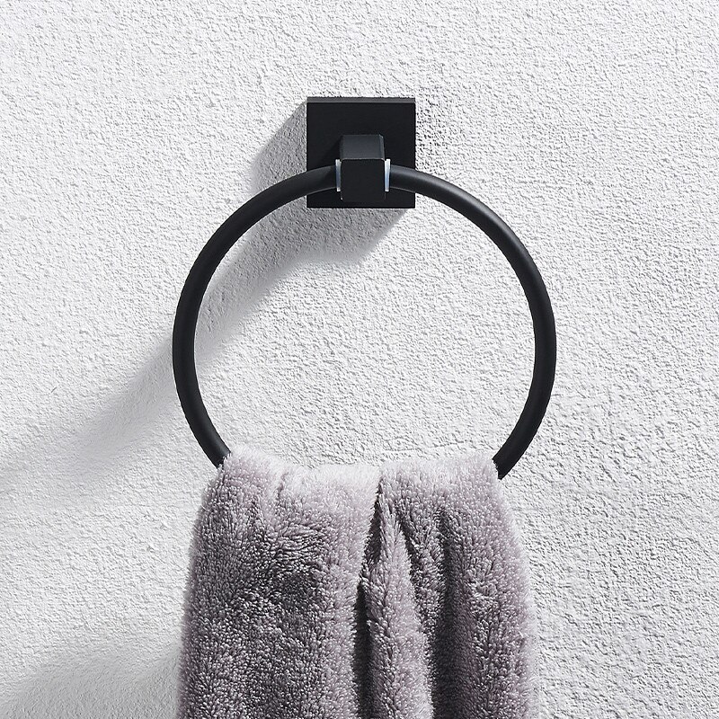 Handdoekenrek Ring Gratis Geperforeerde Ring Handdoek Handdoek Nordic Creatieve Golden Badkamer Handdoek Ring Ring Gold Dyuihr: S005