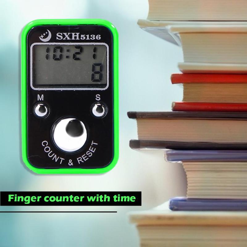 Mini finger counter lcd digital elektronisk tællertæller med tidsfunktion