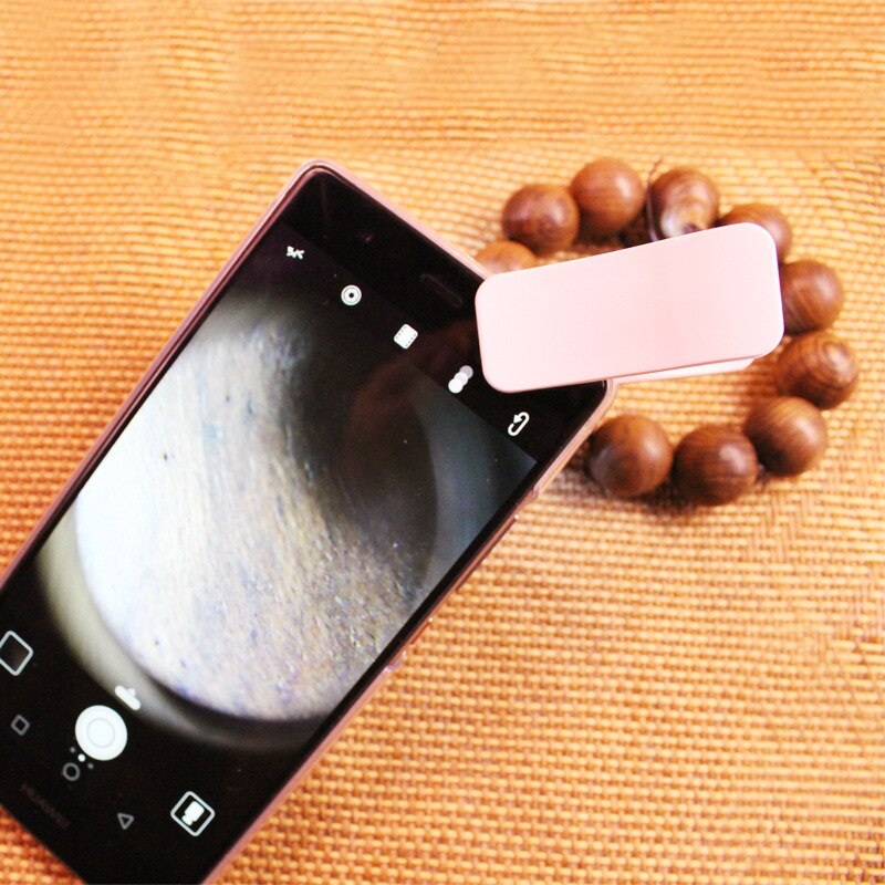 60x clip-on telefon mikroskop lup med led / uv lys til universelle smartphones iphone samsung htc blackberry nokia