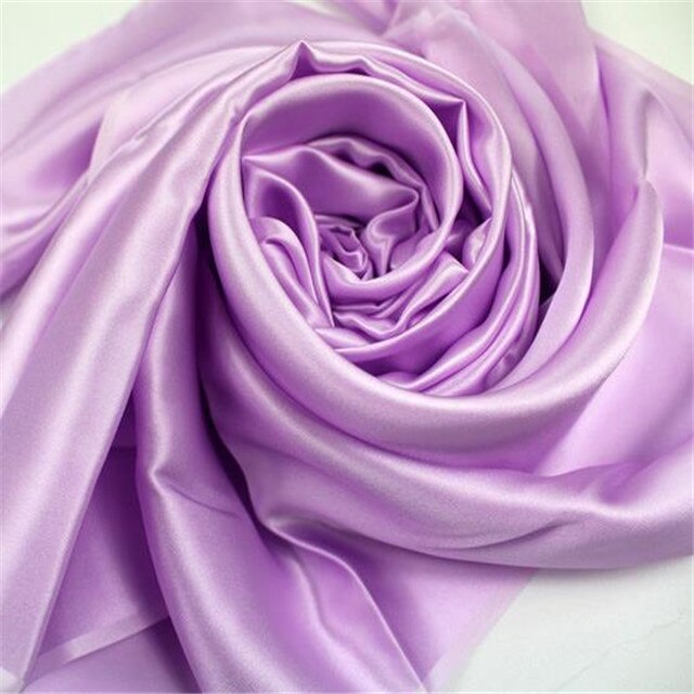 Zijde Charmeuse Satijnen Stof 19momme 44inch Glad Gevoel Organische Originele Textiel Zijde Hertogin Satijn Stof voor Dame Kleding: 1 light purple