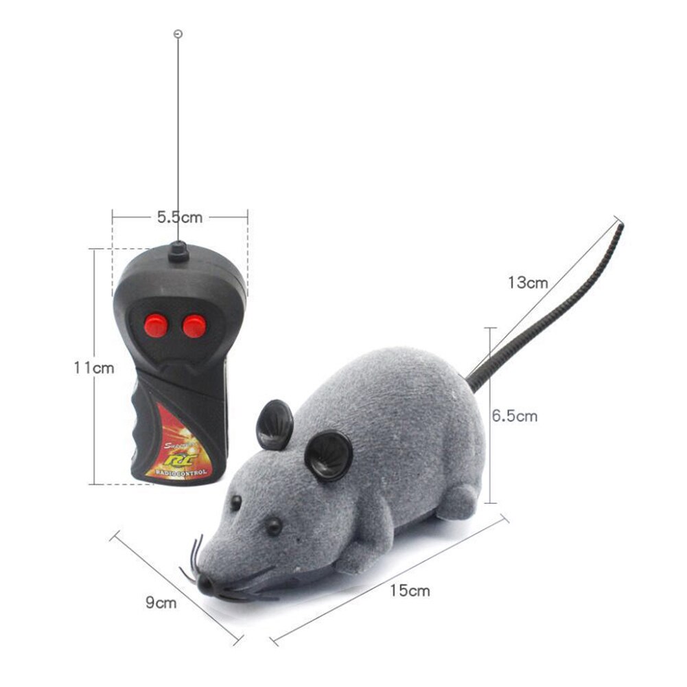 Ratón eléctrico inalámbrico con Control remoto para Gato, gatito jugando, productos para gatos y mascotas, juguetes, TB