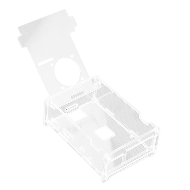 for Raspberry Pi for Raspberry Pi 3 Generation Acrylic Transparent Shell Chassis Assembly Box: WITHOUT FAN