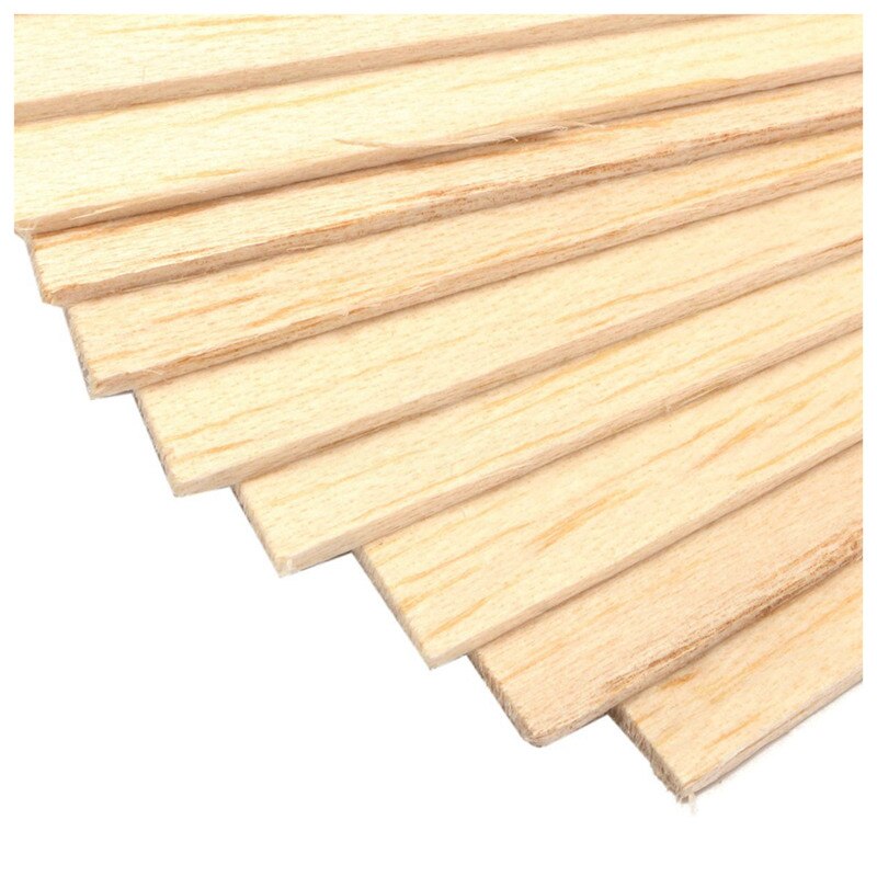 10Pcs Balsa Wood Sheets Wooden Plate 150*100*2mm For House Ship Craft Model DIY