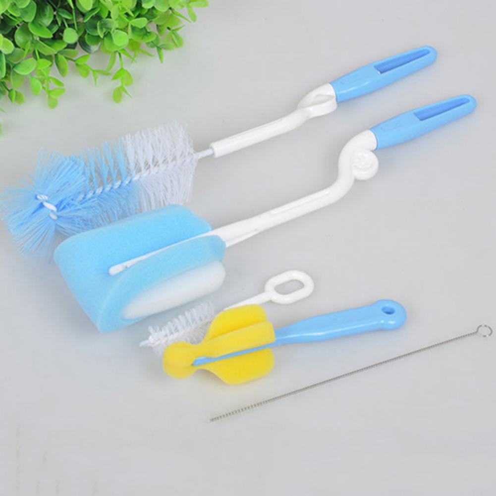 5Pcs Kitchen Cleaning Brush For Feeding Bottle Cups Brushes Useful Tube Nozzle Cleaner Brush Home Kitchen Cleaner Accessories