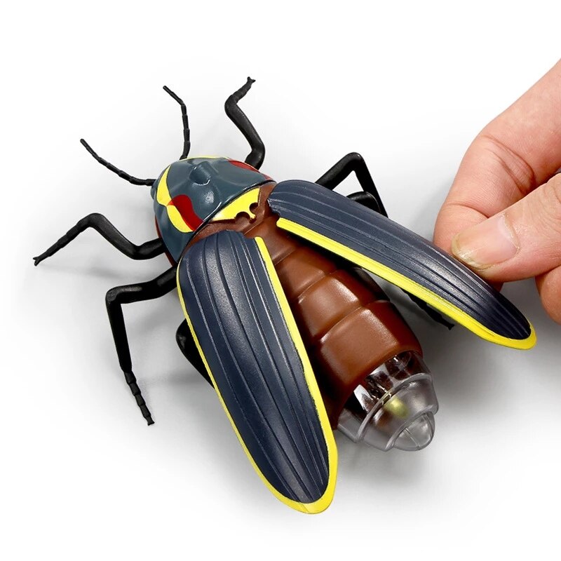 Cute Animal High Simulation Insect Toy Remote Control Firefly Infrared Sensing Portable With Light Flash Swinging Wings Rotation