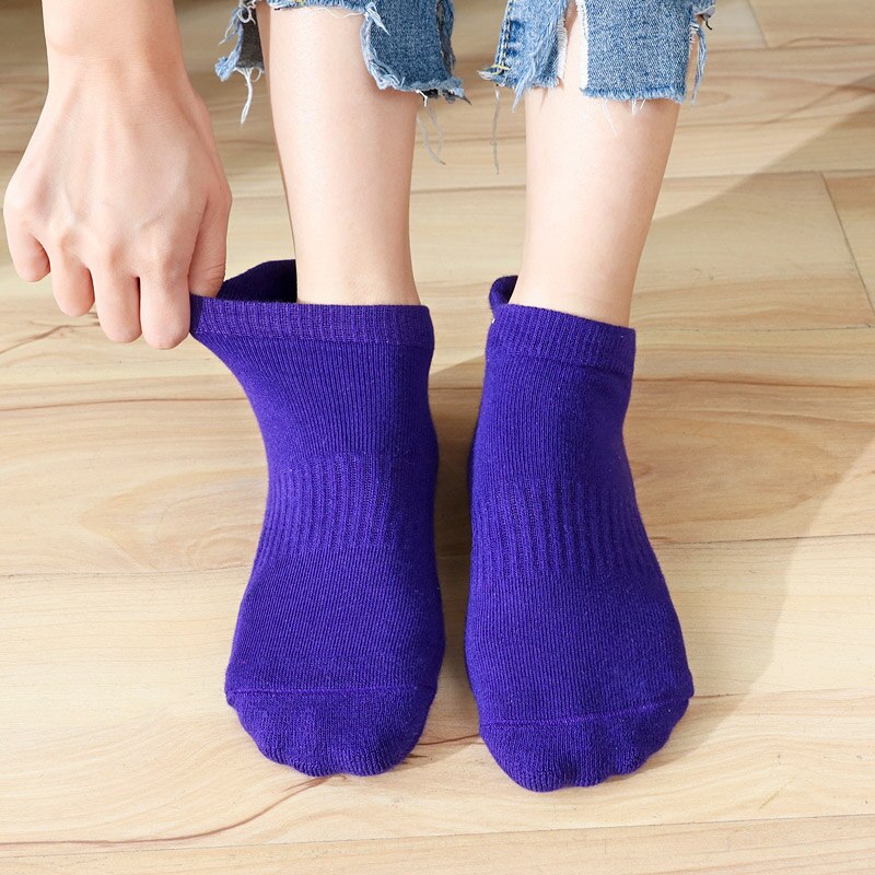 Women's Yoga Socks fitness Pilates Socks Non-Skid Dance Socks Breathable Cotton Socks Towel Bottom