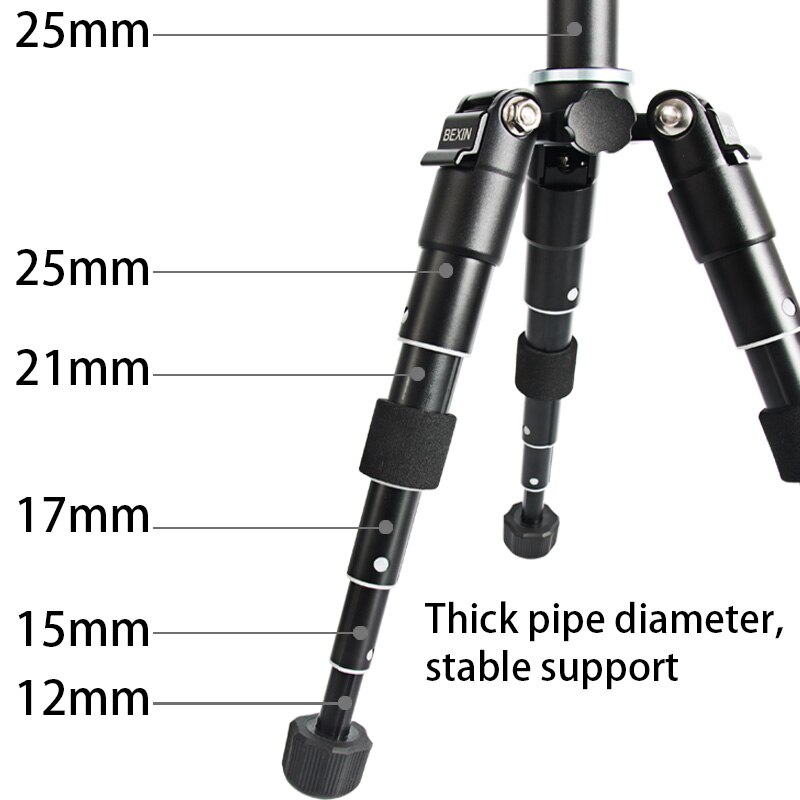 BEXIN Travel flexible portable lightweight camera desktop Tabletop mini ball head tripod phone stand holder mount for DSLR SLR