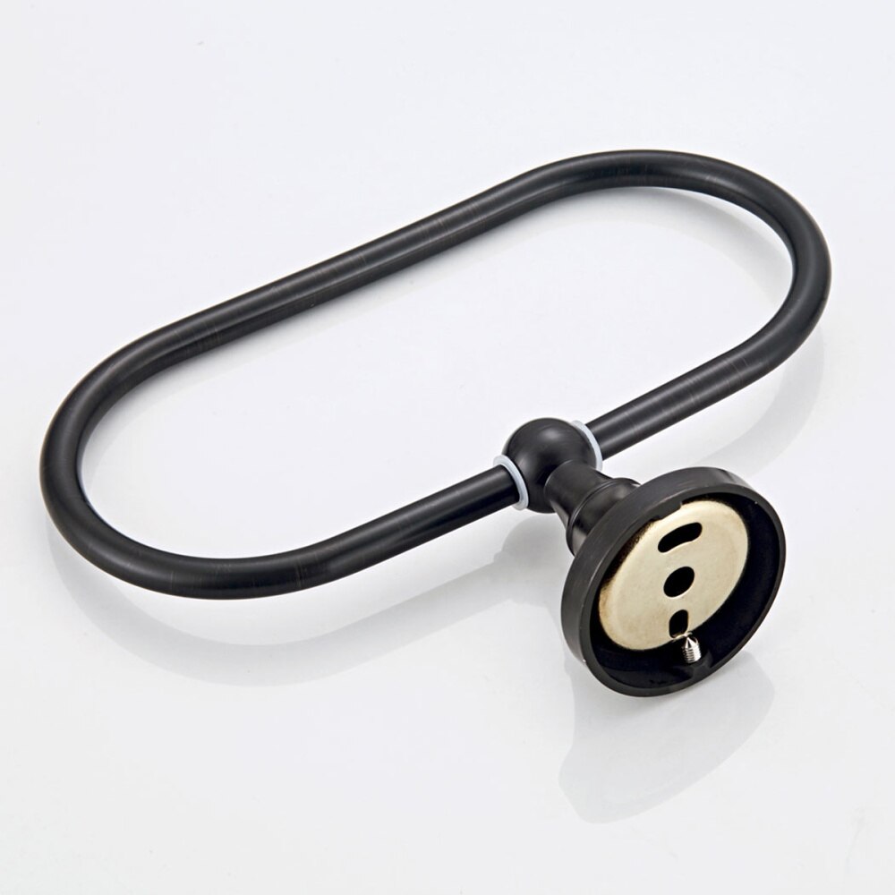 Moderne Wandmontage Handdoek Plank Eenvoud Spray Handdoek Ring Ovale Handdoek Opknoping Rack Voor Badkamer Keuken Hotel