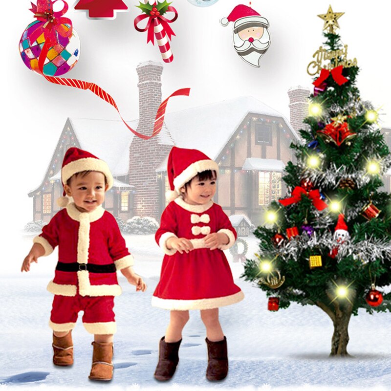 Barnas julekostyme juleforestillingsdress nissedress