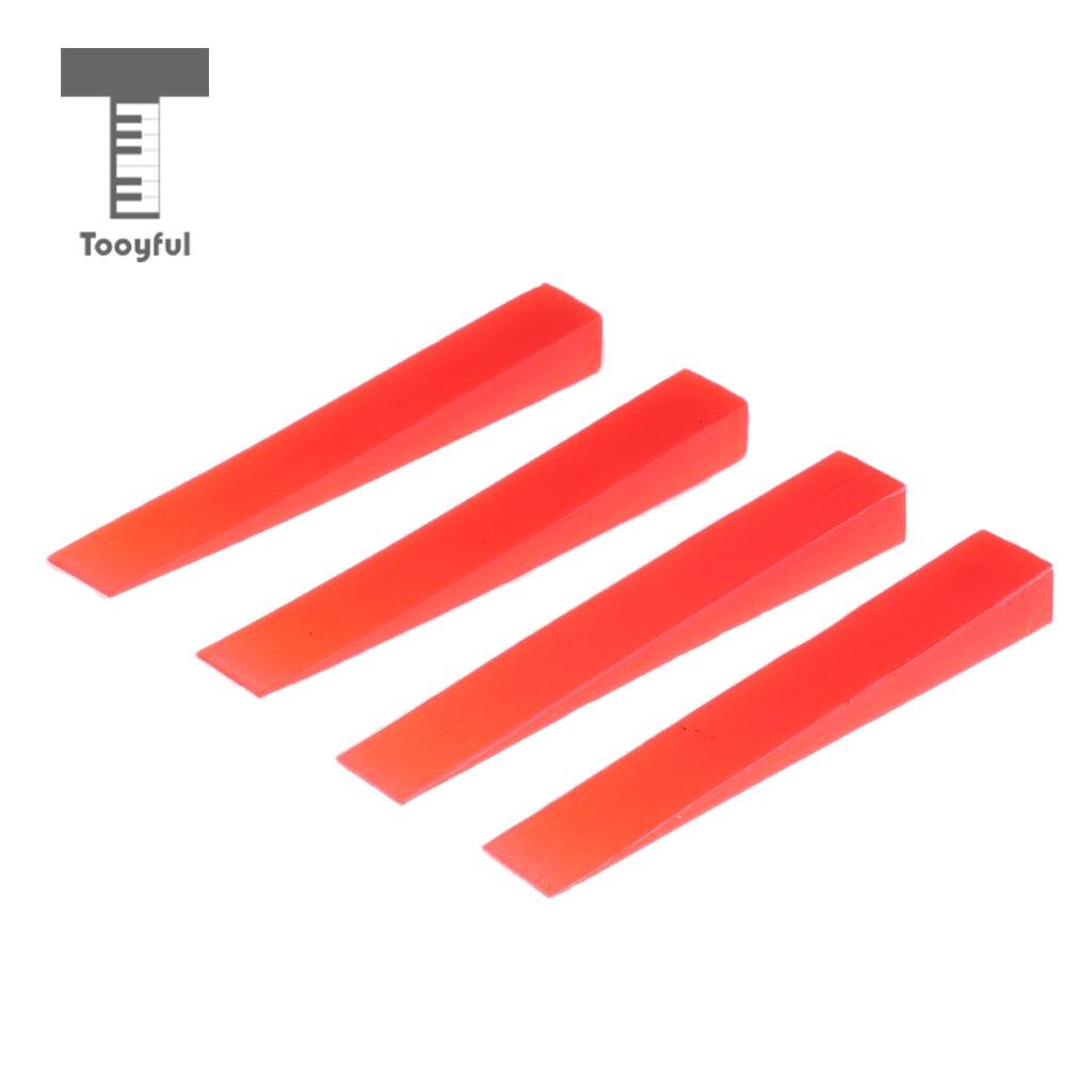 Set van  of 4 piano stemdempers rubberen dempers voor piano stemapparaat: Rood 