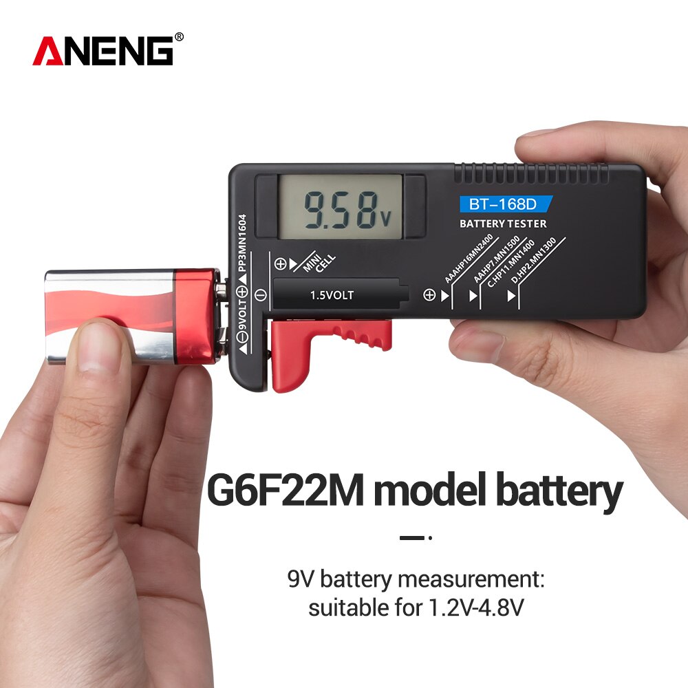 Universal- Digital Batterie Kapazität Tester BT-168D kariert Ladung Indicador de Bateria Diy Elektronische Prüfung BT168 Tester