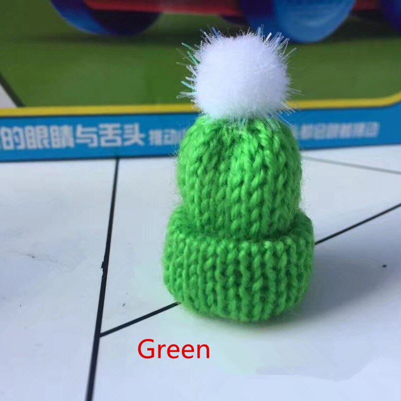 10pc maomao ballen mini breien muts diy pop decoratieve benodigdheden telefoonhoesje tas kledingstuk kunst knutselmateriaal kinderen haar ornament: Groente