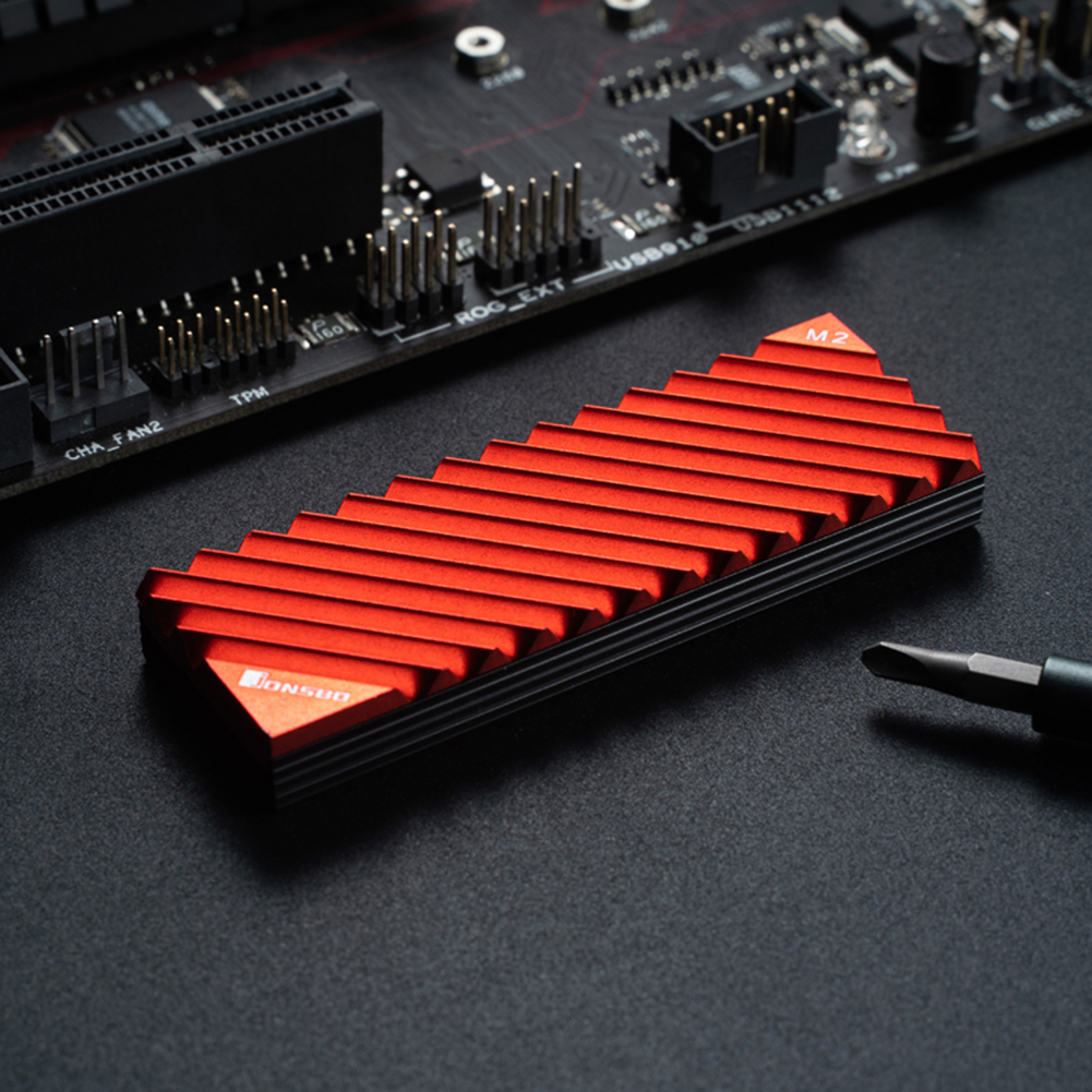 Dissipateur thermique en aluminium | 2 SSD NVMe, disque dur, dissipateur de chaleur en aluminium, avec tampon thermique, pour SSD M2, ordinateur de bureau, 2280 ssd