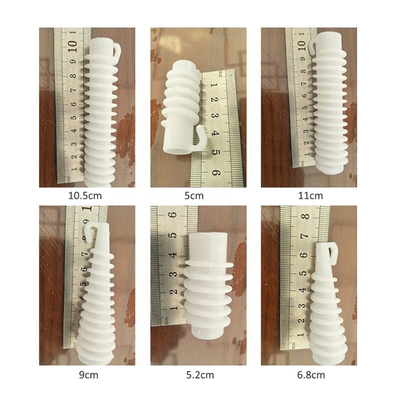 Newest Hair Curly DIY Styling Accessory Salon Hair Rollers Plastic Spiral Perm Rods 6 Sizes In 30 Pieces