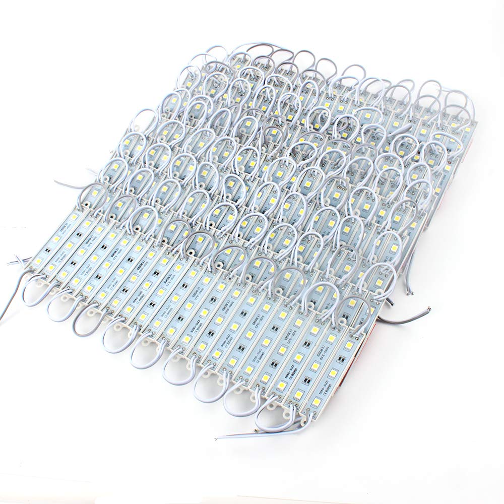 Módulo LED 5050, 3 LED DC12V, publicitario impermeable, módulos LED de Color blanco RGB, iluminación súper brillante, 20 unids/lote