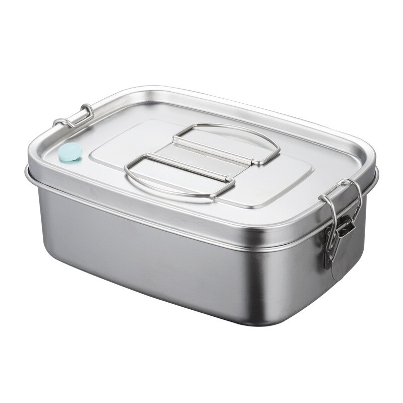 304 Roestvrij Staal Lunchbox Voedsel Container Bento Box Voor Kinderen Volwassen Double Layer Grote Capaciteit Servies Voedsel Opbergdoos: 1000ml Lunch Box