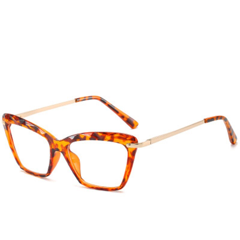 Trending Styles Brand Square Glasses Frames Women Optical Computer Glasses Oculos De Grau Feminino Armacao Frame: leopard