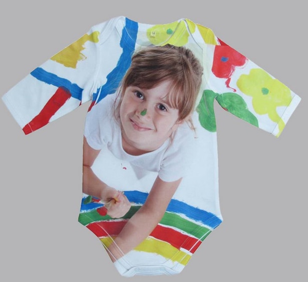 5pcs/Lot DIY Sublimation Baby jumpsuit-long/Short sleeve T-shirt For Heat Thermal Transfer Press Crafts Infant conjoined clothes