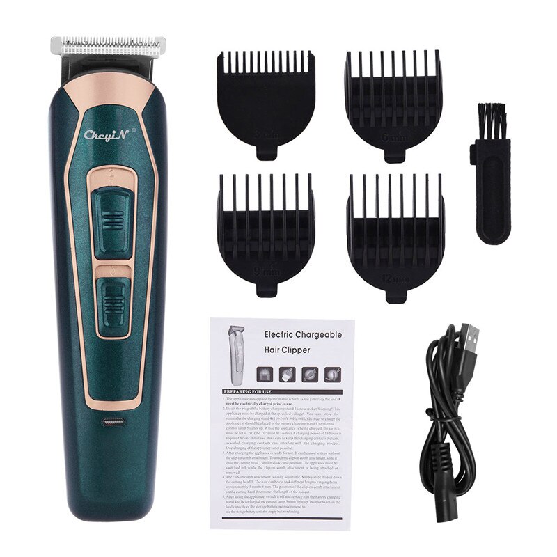 Electric Hair Clipper Beard Hair Trimmer Low Noise Rechargeable Shaver Cordless Hair Cutting Men's Haircut Machine: RC015L