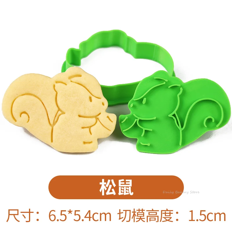 Cartoon Herbst Blätter Eichhörnchen Eule Muster Keks Form Thanksgiving Day Kastanien Tannenzapfen Fondant Cookie Cutter Backen Werkzeug: Licht Grau