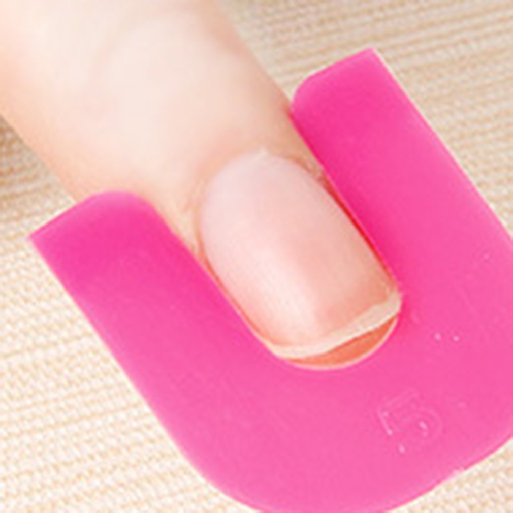Nagellak Guard Nail Bescherming Tool Rand Gradiënt Nagellak Plastic Printing Nagellak Model Clip