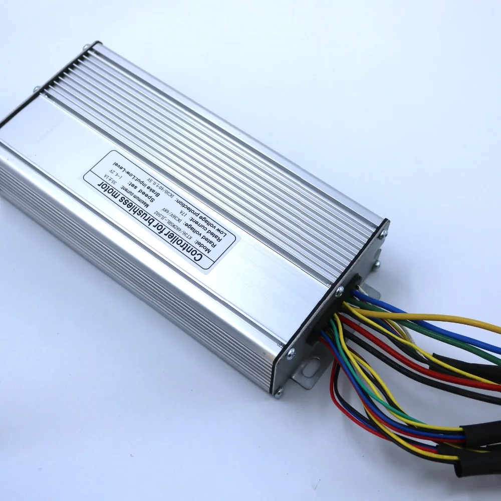800W-1000W 35Amax 48V Borstelloze DC Motor Controller Ebike Controller + KT-LCD3 Display Een Set: Licht Groen