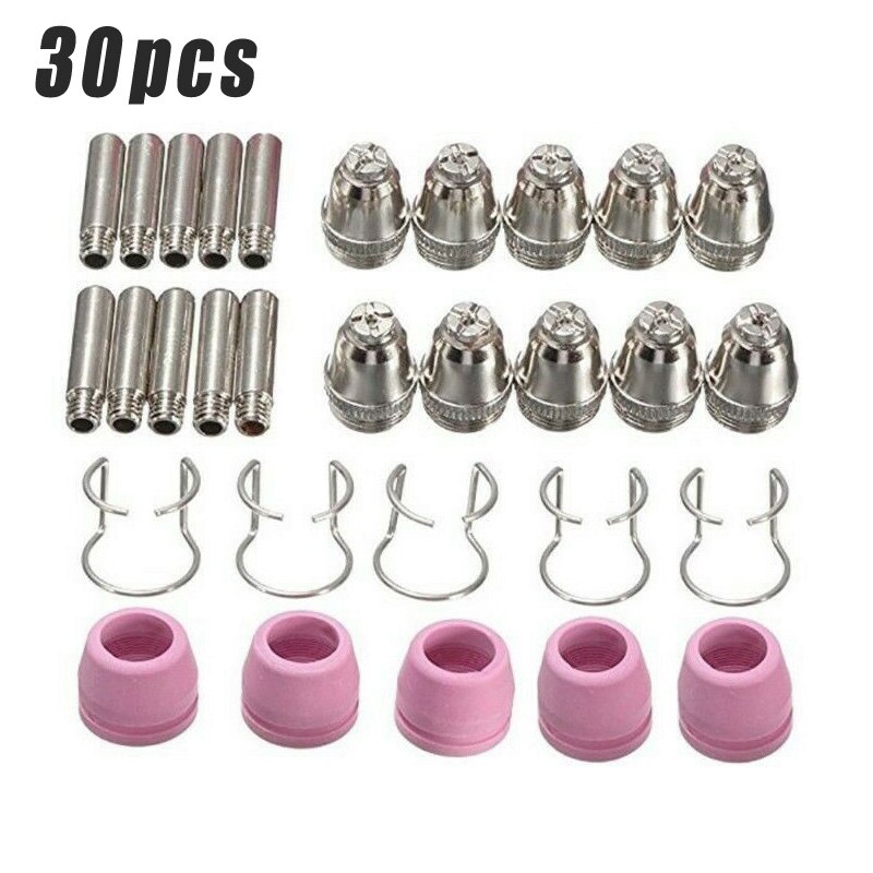 30pc/kit Plasma Cutter Nozzles Electrodes Consumable For AG60 SG55 WSD60 Torch