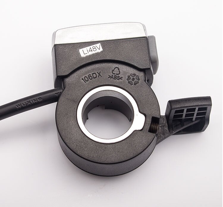 Wuxing 106DX 48VLi Thumb Throttle With ON-OFF Switch And Battery Indicator Electric Scooter Ebike Finger Throttles RoHS