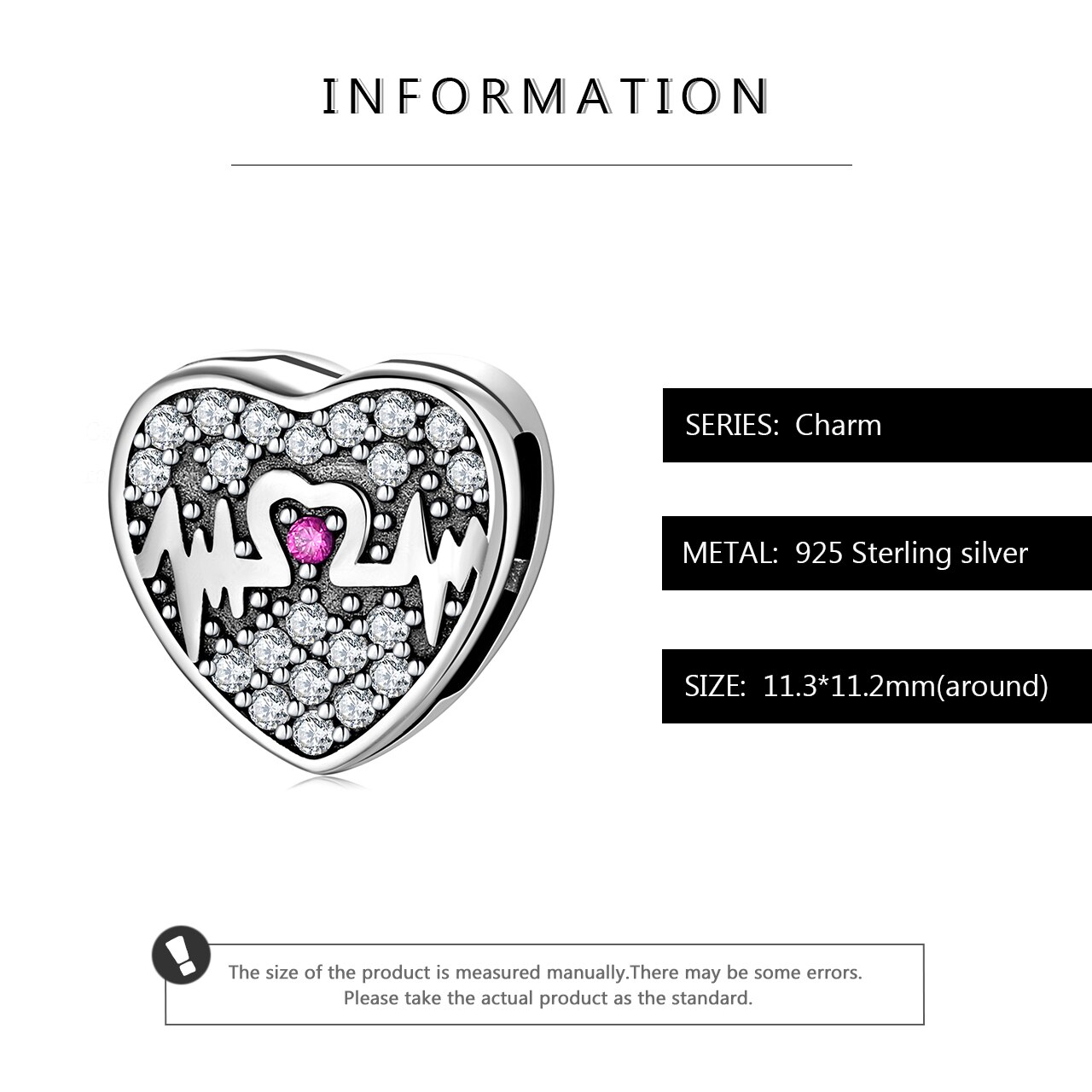 Neue 925 Sterling Silve Zirkon Herz form Perlen Clip für Schmuck Herstellung passend Reflexion Armbänder DIY Valentinstag