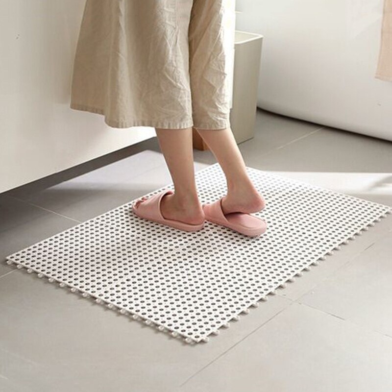 1pc Bathroom Carpet Shower Mat Non-slip Bath Mats Bathroom Square PVC Bathmats for Home Kitchen Floor Mats For Toilet Bath Rug
