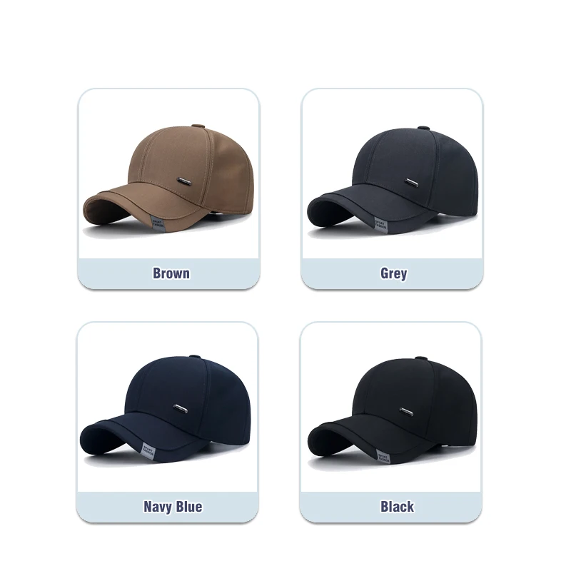Nueva , ropa de algodón para hombres, gorra de béisbol de mediana edad, gorras de camionero, gorra deportiva informal clásica para exteriores, gorras para papá