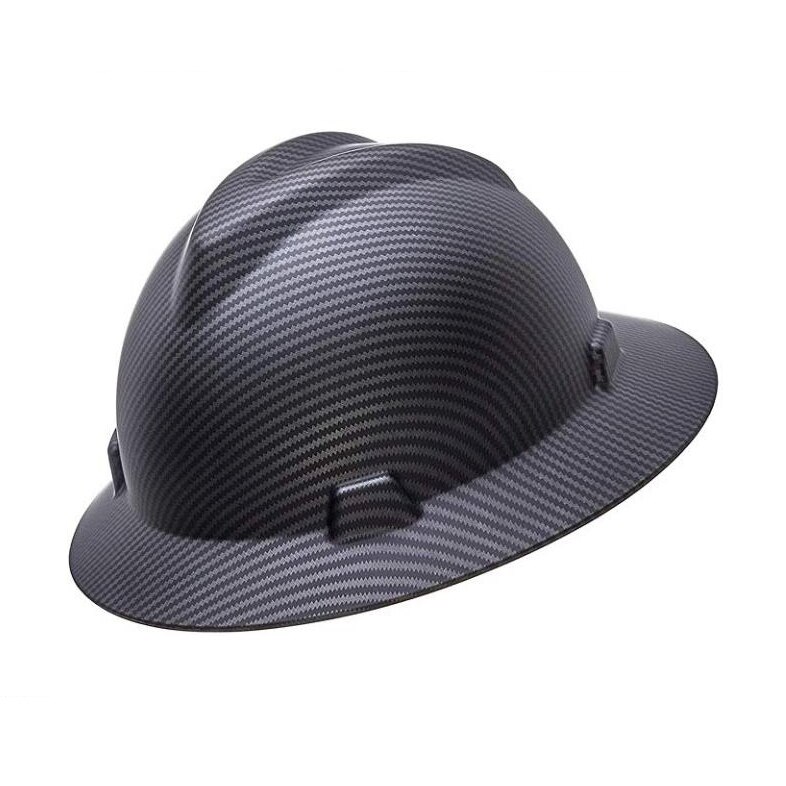 Carbon Fiber Safety Helmet Matte Black Protection Hat Anti-Smashing Anti-Impact Safety Hat for Workers security Supplies