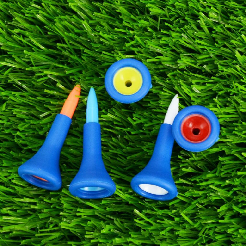10 Pieces 43mm & 83mm Golf Tees Rubber Cushion Top Golf Tee