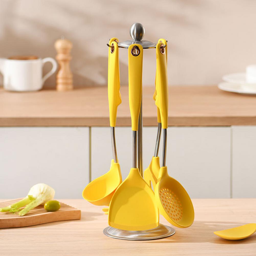 Cuillère à fente exquise, spatule de service, soupe passoire à riz louche passoire en Silicone