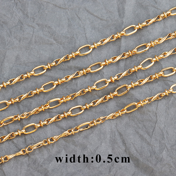 GUFEATHER C54,jewelry accessories,18k gold plated chain,0.3 microns,jewelry making,jewelry findings,earrings necklace,1m/lot: C5411