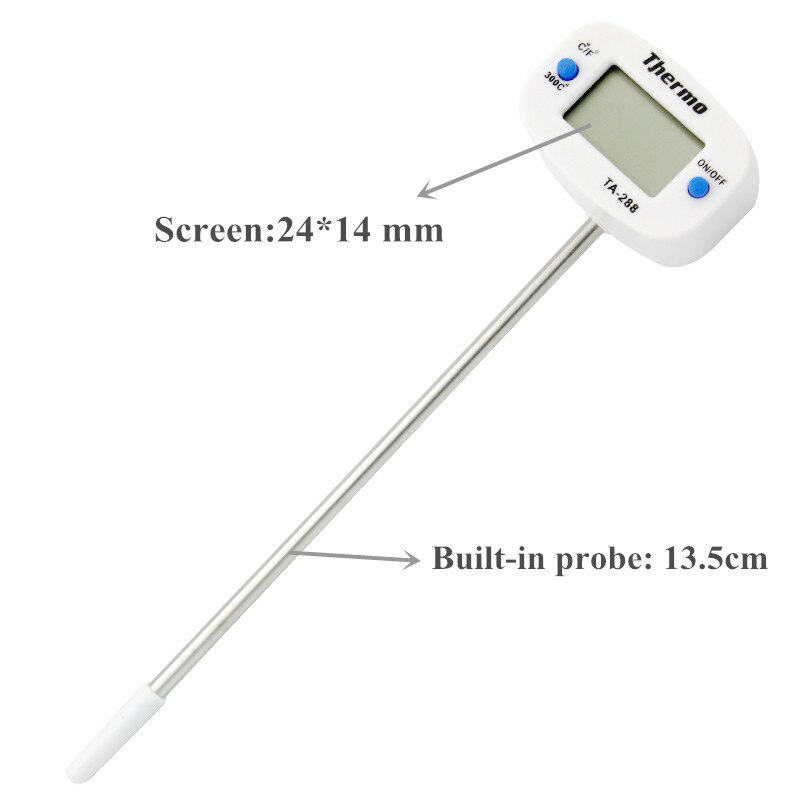 Digitales Thermometer, Küche, Kochen, essen, Fleisch, Sonde, Grill, Temperaturmesser, Tester, Schokoladenofen