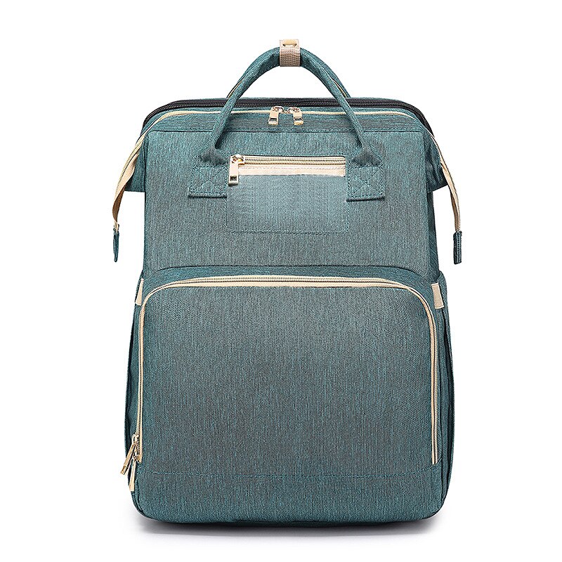 Mode Luiertassen Rugzak Multifunctionele Opvouwbare Baby Bed Wieg Tas Grote Capaciteit Wandelwagen Zak Isolatie Verpleging: Blue