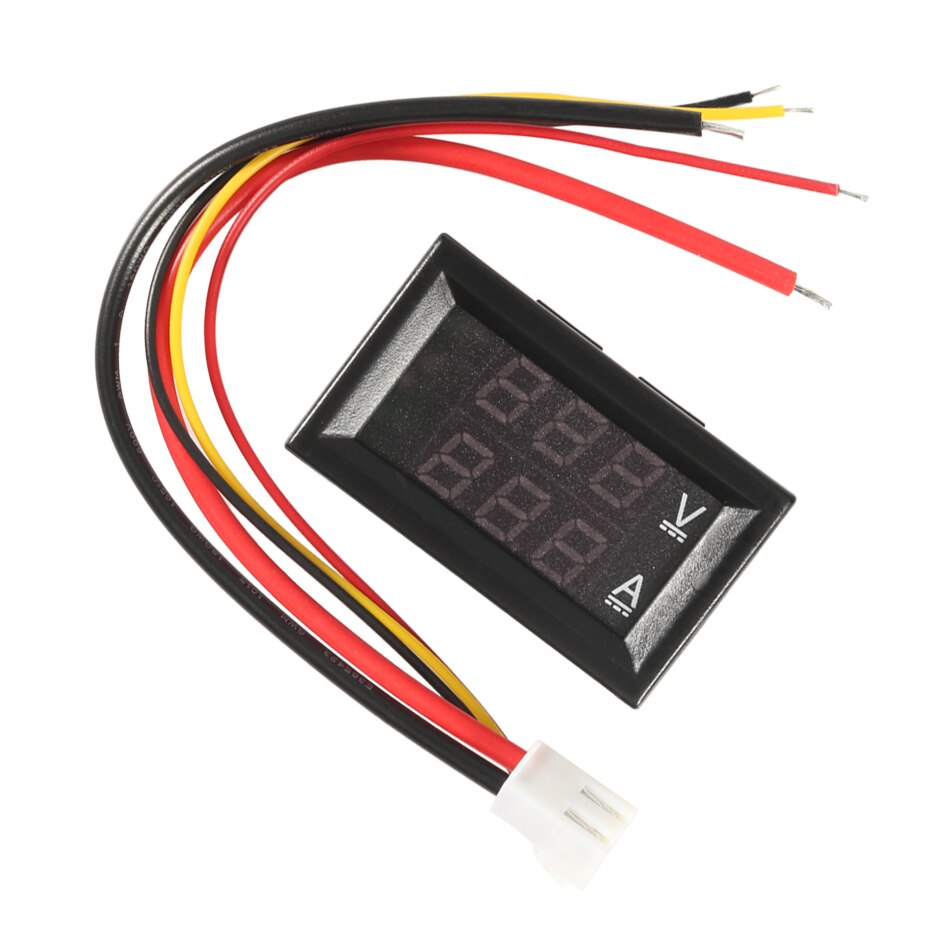 0.28&quot;LED DC0-100V 10A Digital Voltmeter Ammeter 2 in1 Multimeter 12V/24V Voltage Amperage Meter Volt Amp Gauge Panel