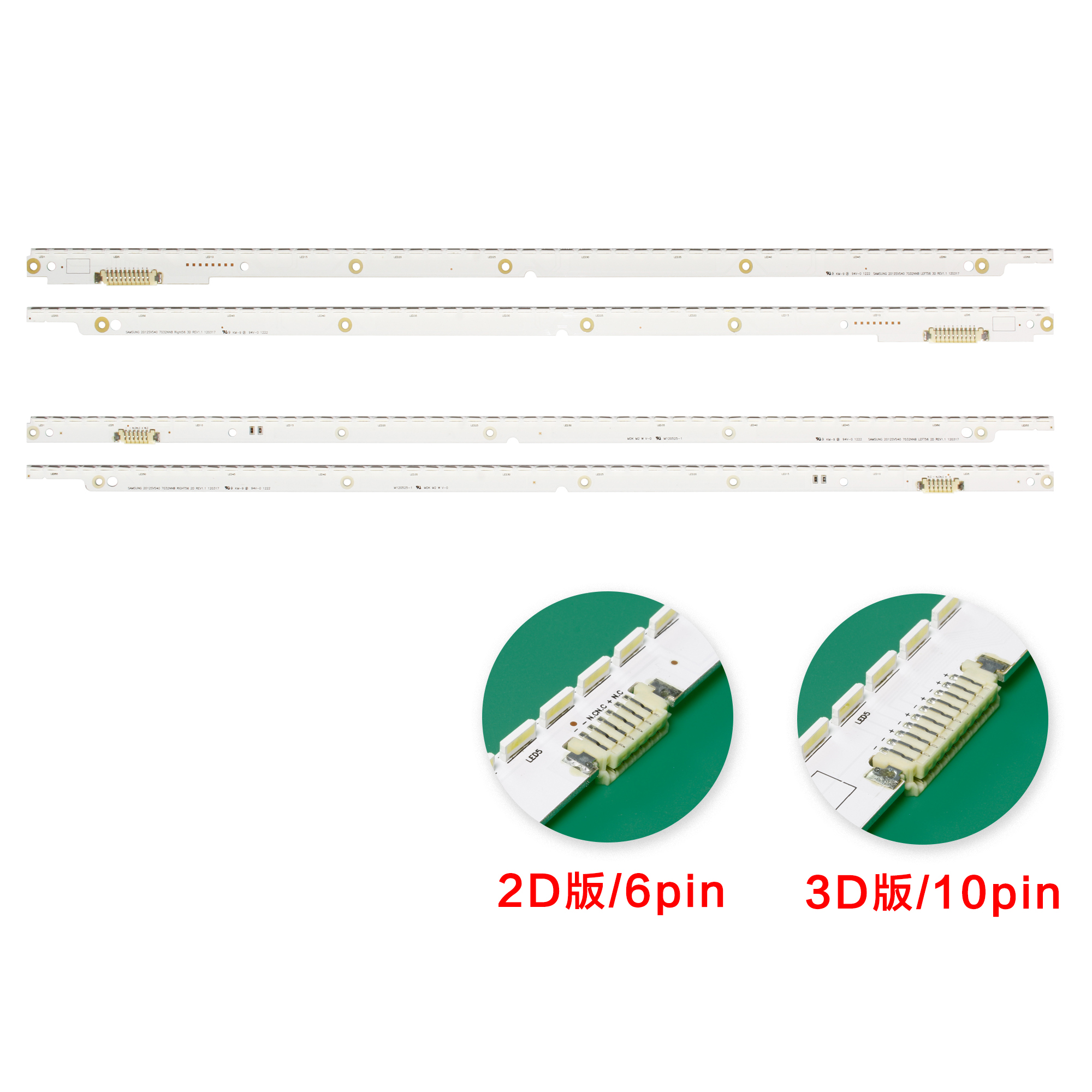 LED backlight strip for Samsung UE40ES5507 UE40ES8000 UE40ES7000 UE40ES5500 UA40ES5500R UE40ES5537K UN40ES6100 UN40ES6100G