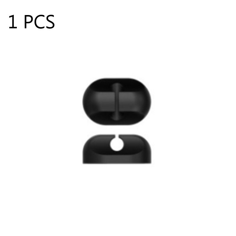 Cable Organizer Silicone USB Cable Winder Desktop Tidy Management Clips Cable Holder for Mouse Headphone Wire Organizer: 1PCS 1 clips