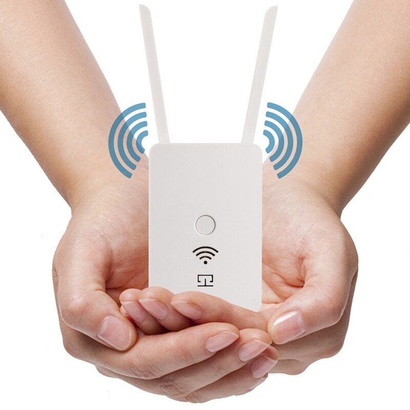 Wireless WiFi Repeater WiFi Booster Dual Antenna 300Mbps WiFi Amplifier WiFi Router WiFi Signal Booster US Plug,EU Plug