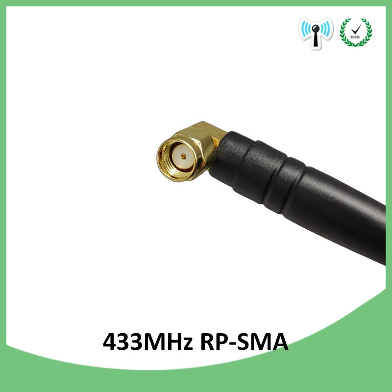 433MHz antenna 3dbi RP-SMA Connector 433 mhz antena rubber 433m antenne for wireless watermeter Gasmeter Lorawan Emeter