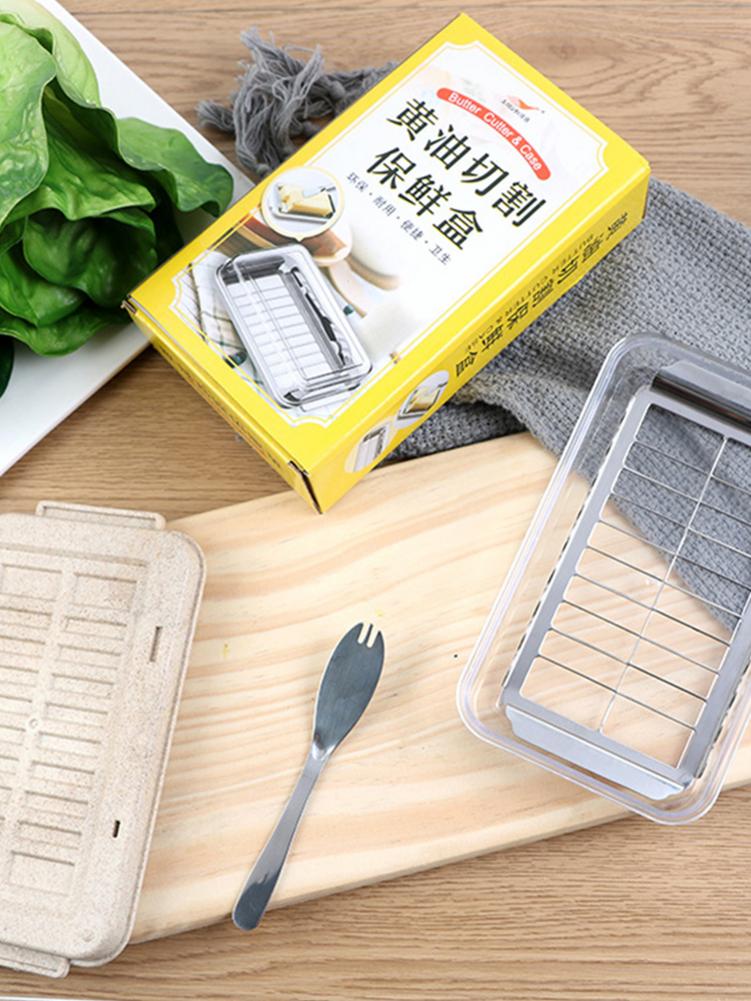 Krajalnica robić masła ze stali nierdzewnej i skrzynka kuchnia masło pudełko robić cięcia żywności z nożem i pojemnik z pokrywą uszczelnienie naczynie robić przechowywania ser opiekun