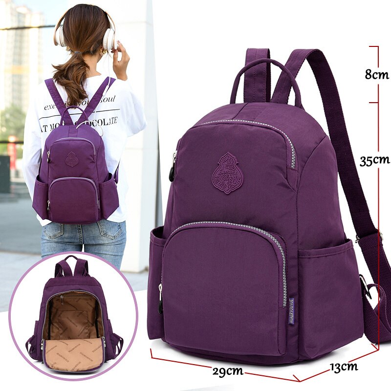 Vrouwen Rugzakken Nylon Rugzak Vrouwelijke Schooltas Sac A Dos Schoudertas Mochila Feminina School Rugzakken Voor Tieners