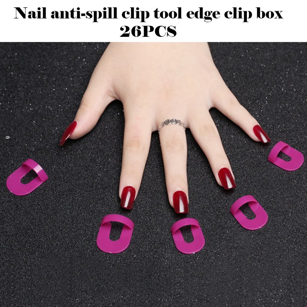 Nagellak Guard Nail Bescherming Tool Rand Gradiënt Nagellak Plastic Printing Nagellak Model Clip