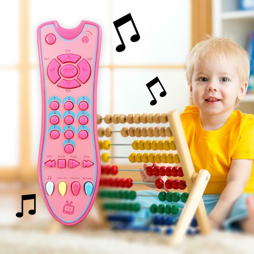 Baby Speelgoed Muziek Simulatie Mobiele Telefoon Tv Afstandsbediening Vroege Educatief Speelgoed: Pink