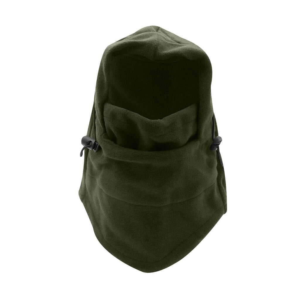 Winter warm Fleece beanies hats for men skull bandana neck warmer balaclava face Warmming Wargame cap Special Forces Unisex Hat: ArmyGreen