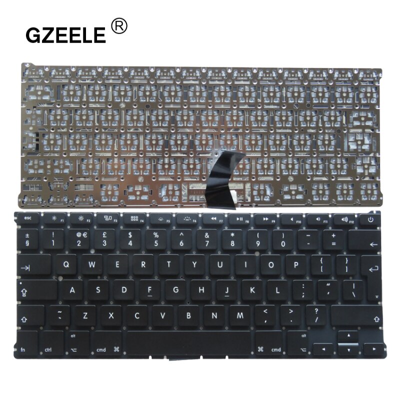 Teclado de repuesto para Macbook Air de 13 pulgadas, accesorio para Macbook Air de 13 &quot;, A1369, A1466, años a , US/UK/RU/FR/SP/AR/CZ/TR,