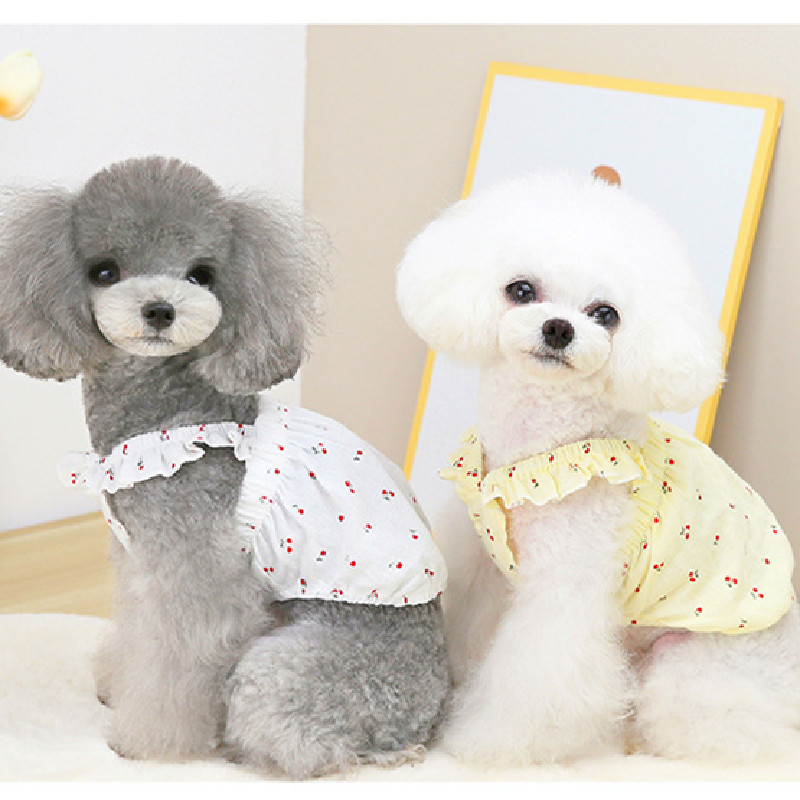 Pet Doggy Clothes Cute Dogs Summer Skirt Dress Puppy Small Dog Vest Yorkie Pomeranian Shih Tzu Maltese Poodle Schnauzer Costumes